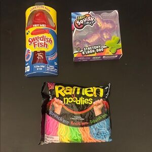 NeeDoh Bundle Nee Doh Ramen Noodlies Dog Swedish Fish Squishy Squish Stretch